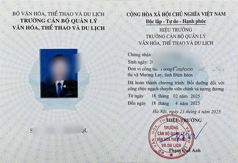 Khóa học chứng chỉ bồi dưỡng theo tiêu chuẩn chức danh nghề nghiệp ngạch Chuyên viên chính