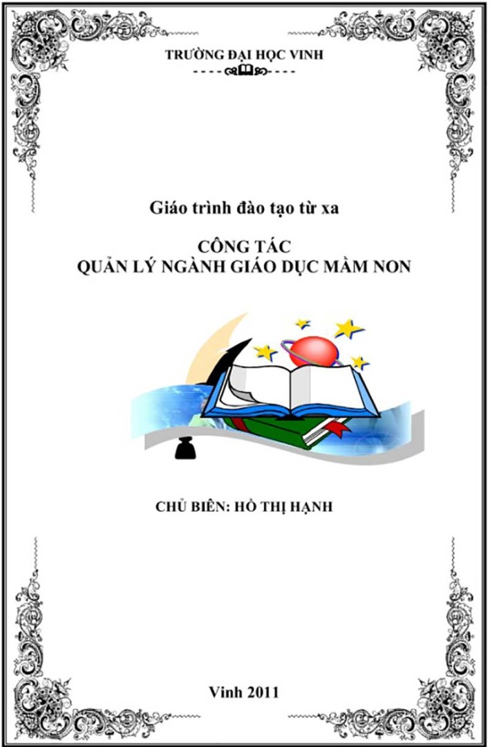 Giáo trình Quản lý giáo dục mầm non
