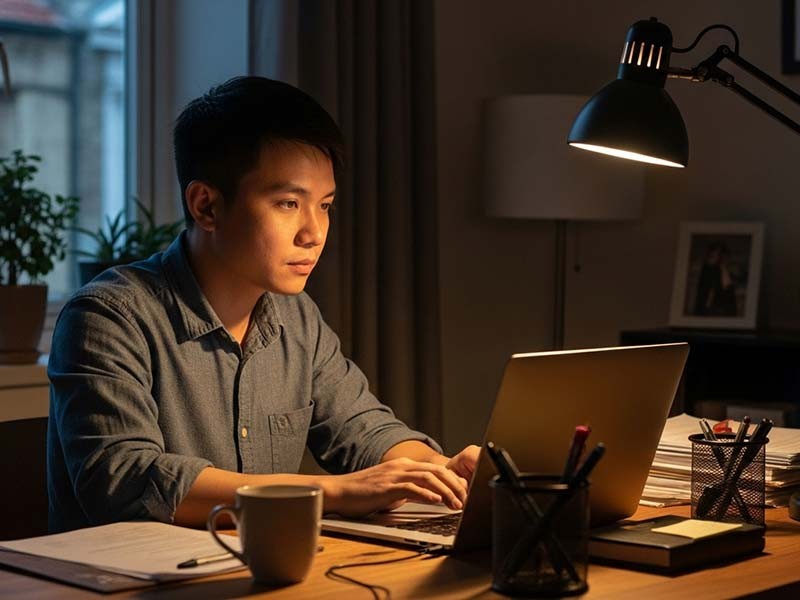 Quá trình học và thi chuyên viên chính đều dùng hình thức online