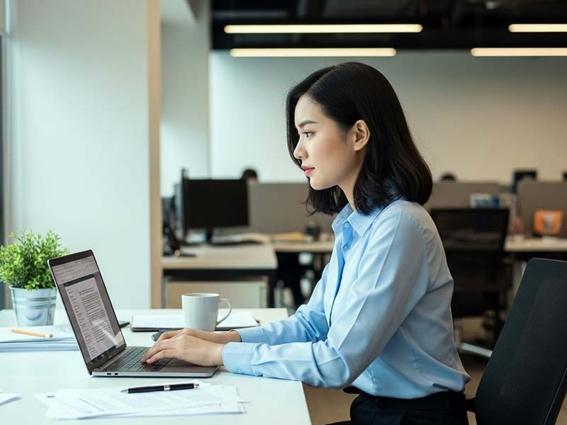 Học viên làm bài thu hoạch quản lý nhà nước về báo chí