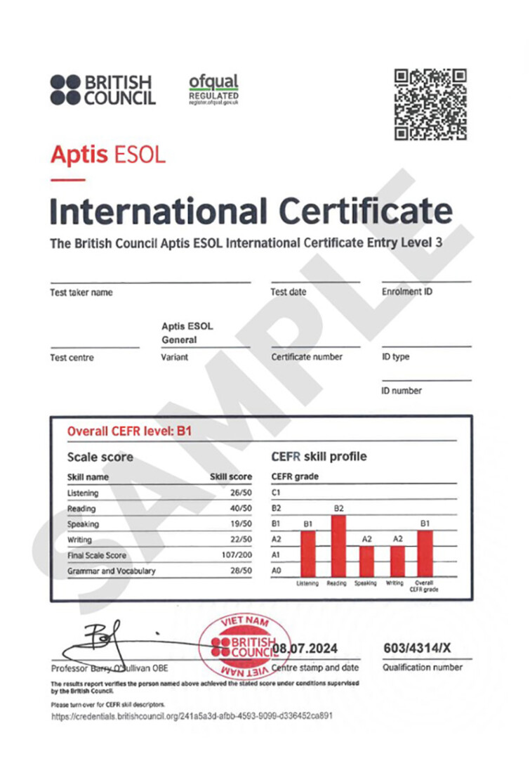 B1 Aptis Esol