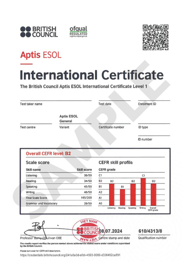 B2 Aptis Esol