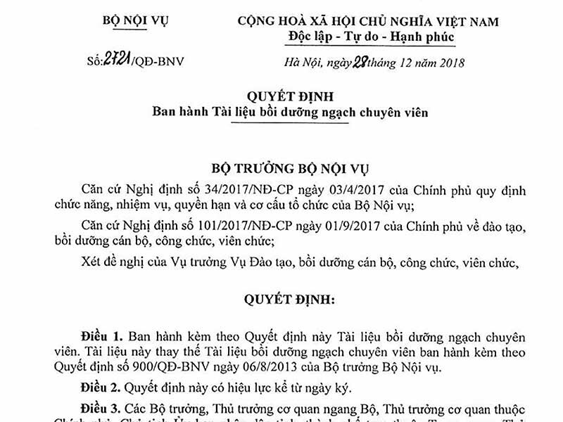 Giao Trinh Boi Duong Ngach Chuyen Vien