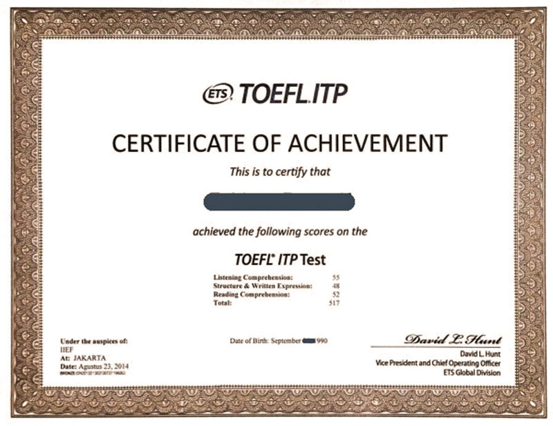Mau Chung Chi Toefl Itp