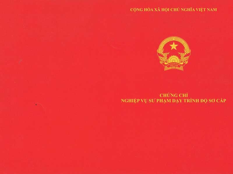 Bia Chung Chi Nghiep Vu Su Pham So Cap
